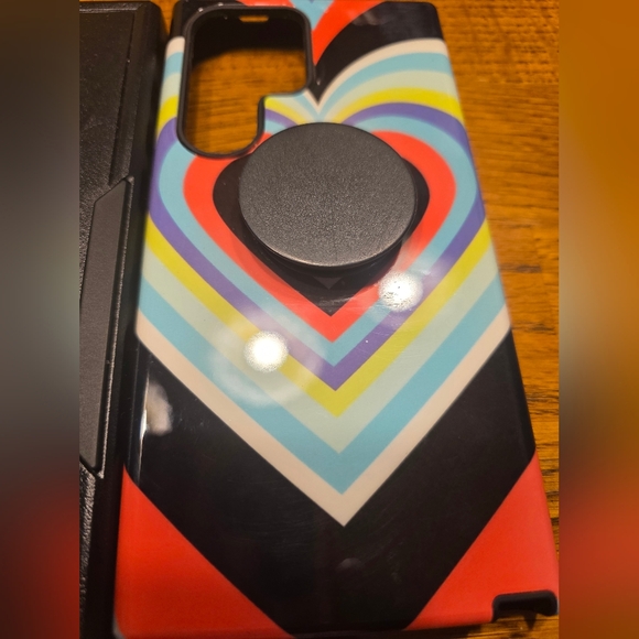 Lot Of 5 Phone Cases For Galaxy S24 Ultra - Black, Pink, Teal, Fizzarolli, Heart - Picture 5 of 9